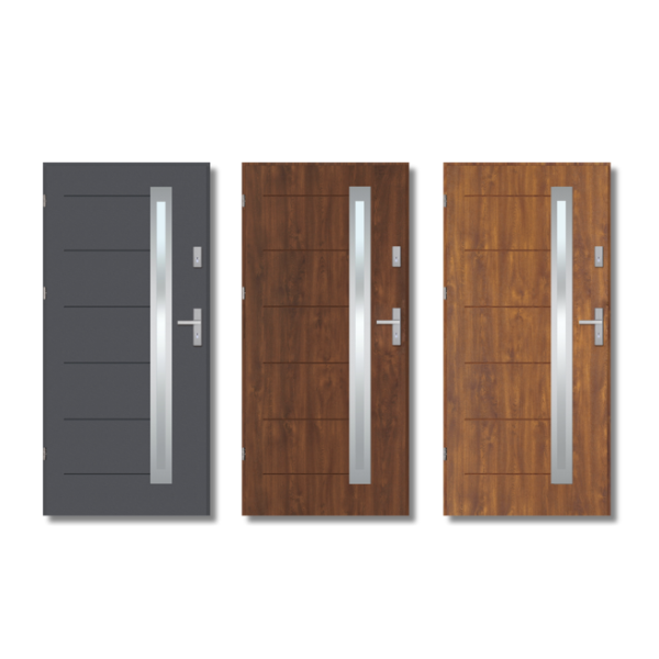 Drzwi Zewnętrzne Stalowo-Drewniane